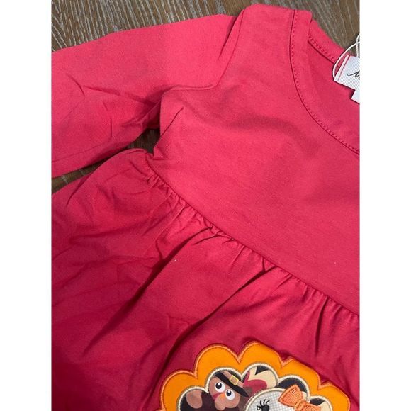 Boutique Ruby Red Turkey Thanksgiving 3 Piece Outfit - XXXS(3/6mos) - Picture 6 of 8